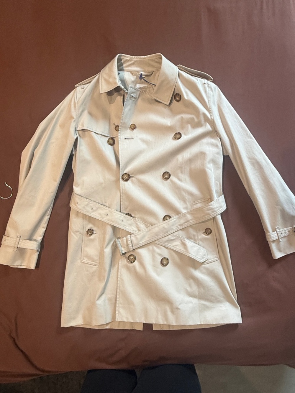Burberry Brockham Trench Coat Stone NWT Men’s 40 US / 50 EU
